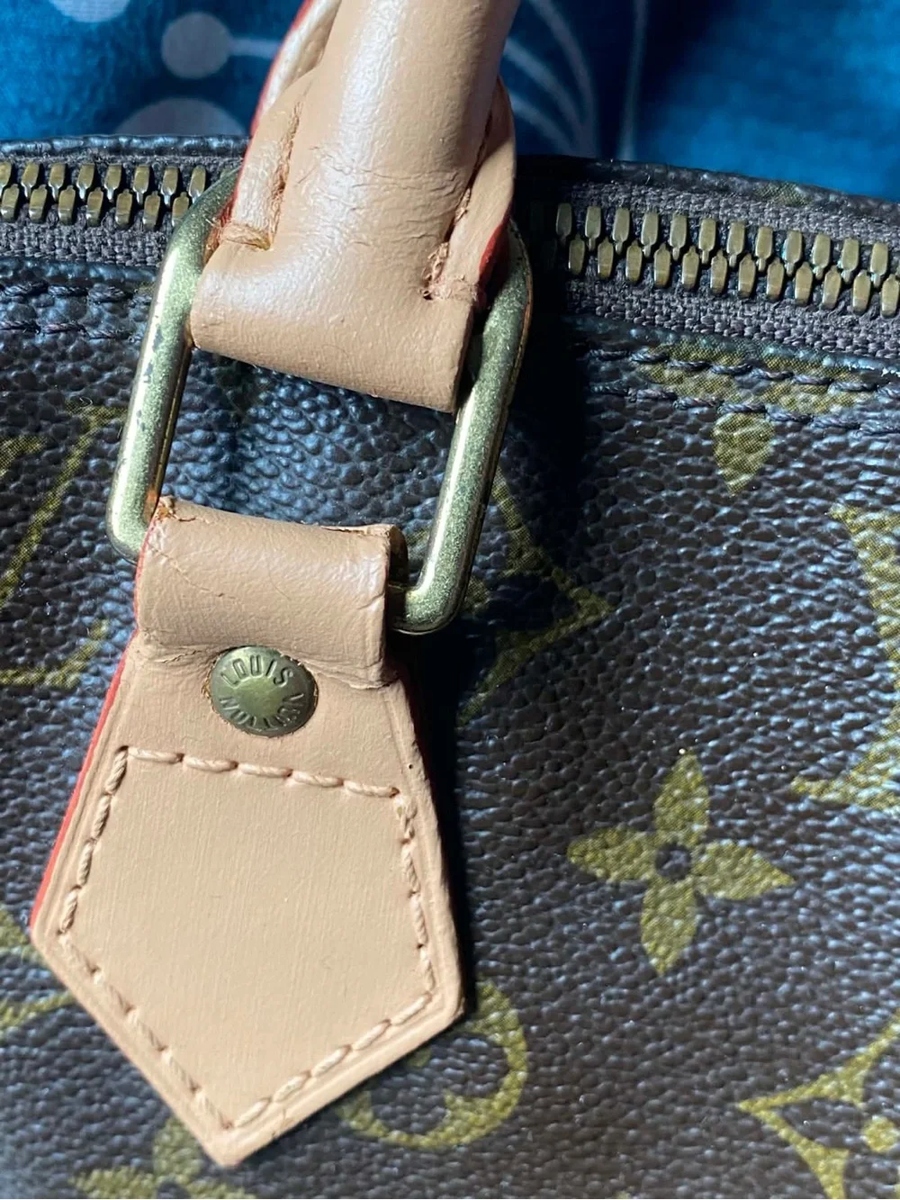 Louis Vuitton Brown Monogram Satchel with Tan Handles - Picture 9 of 16